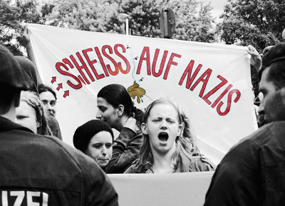 Protest gegen Nazis