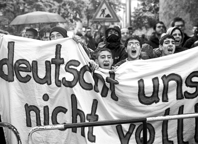 Protest gegen Nazi-Aufmarsch in Kln-Klak